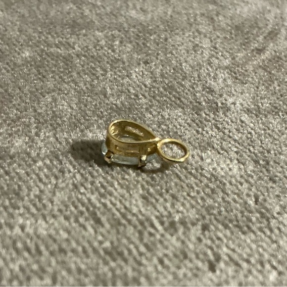 14k Aquamarine Charm - Picture 2 of 12